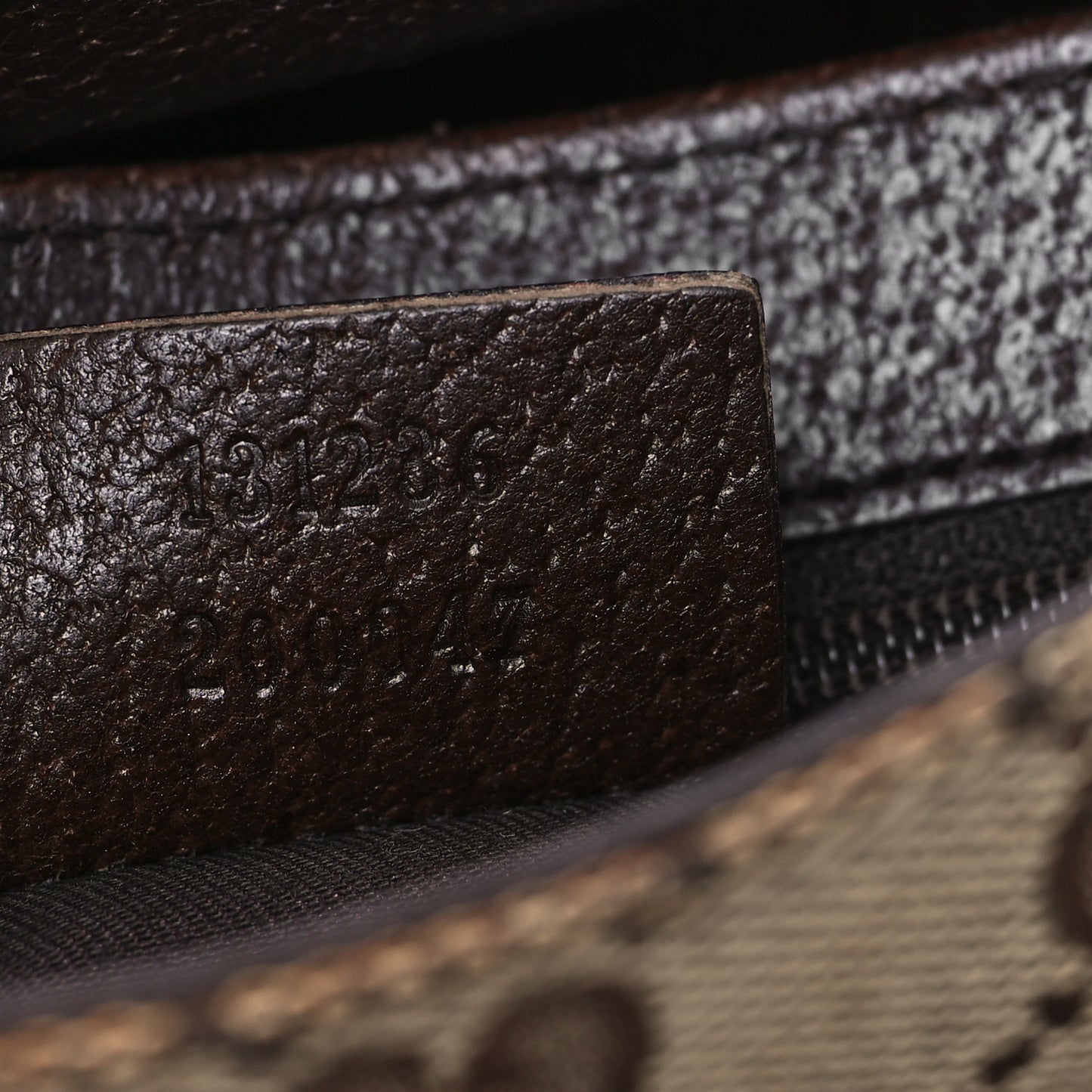 GG Monogram Buckle Belt Bag Dark Brown