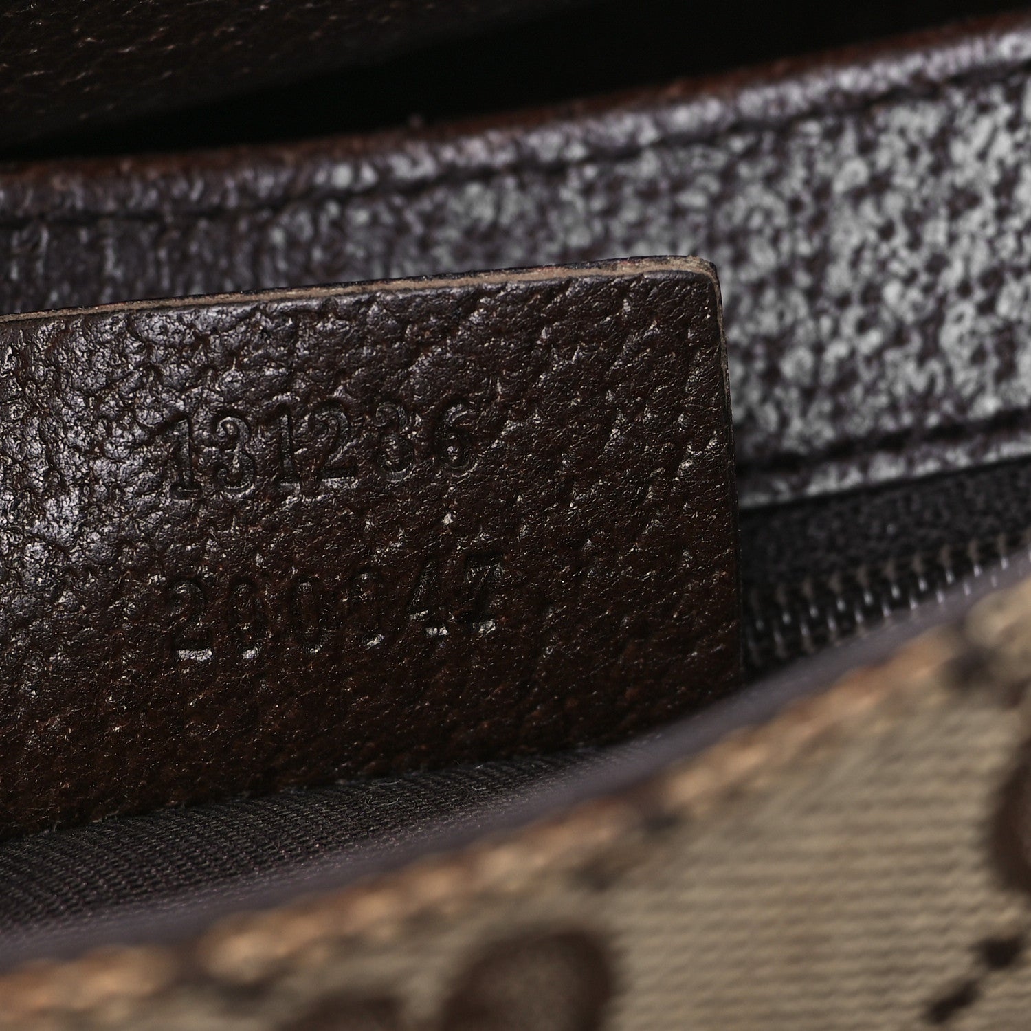 Gucci GG Monogram Buckle Belt Bag Dark Brown 7 of 9