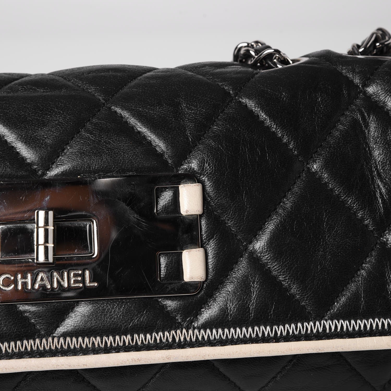 Chanel Lambskin East West Accordion Flap Black 22 of 23