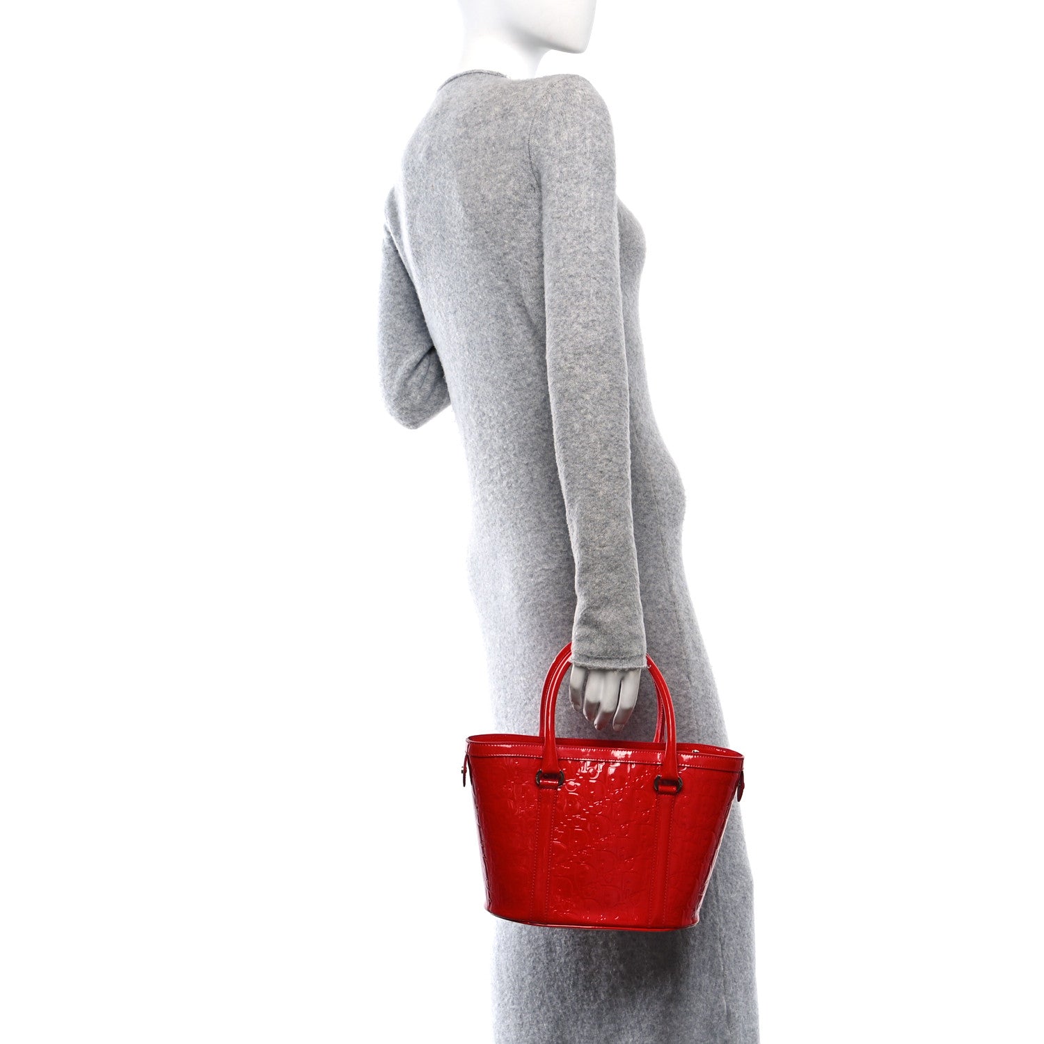 Christian Dior Patent Ultimate Tote Red 2 of 10