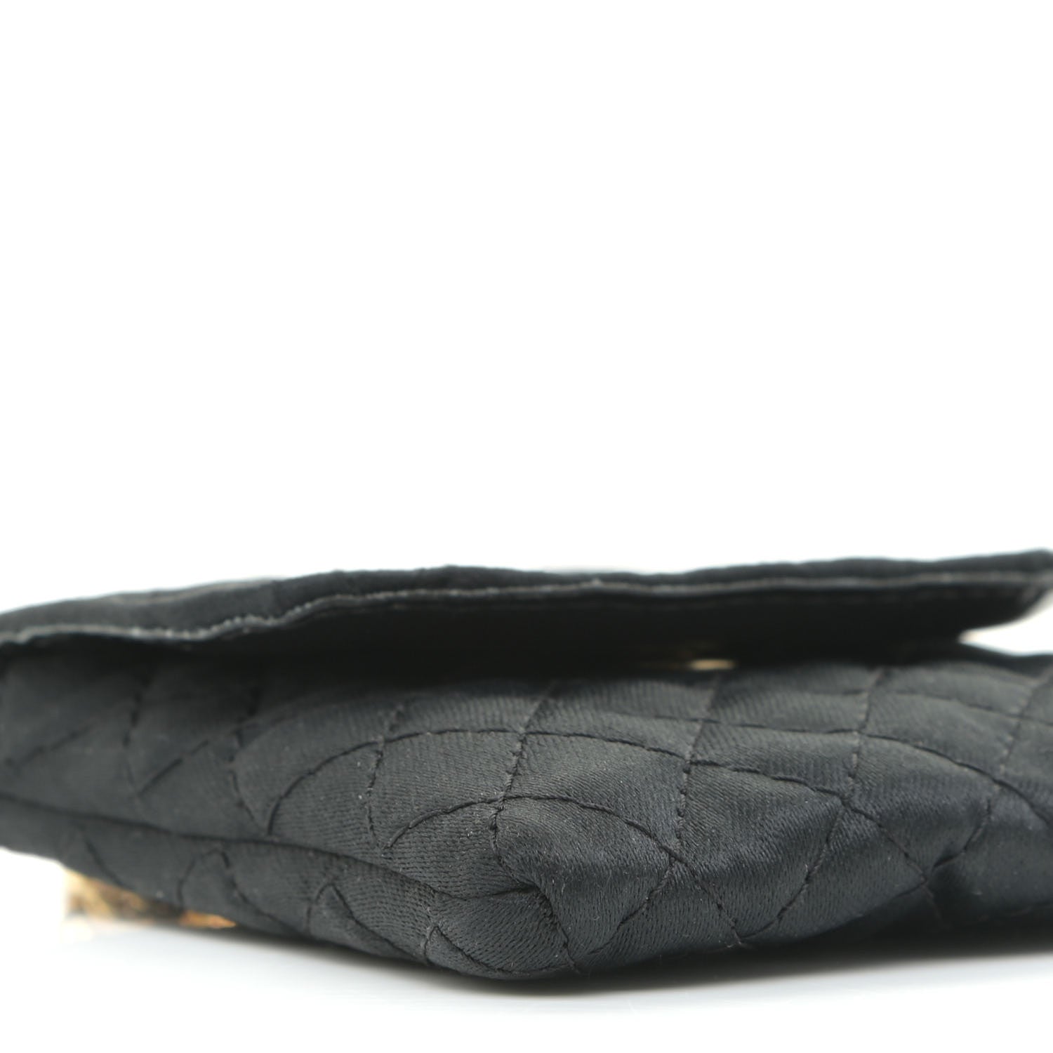 Chanel Grosgrain Quilted Micro Flap Bag Black 9 of 10