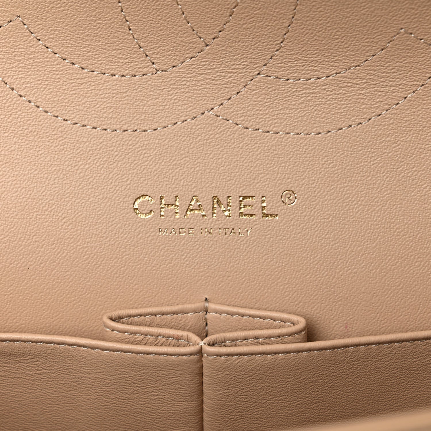 Chanel Lambskin Quilted Jumbo Double Flap Beige 6 of 16