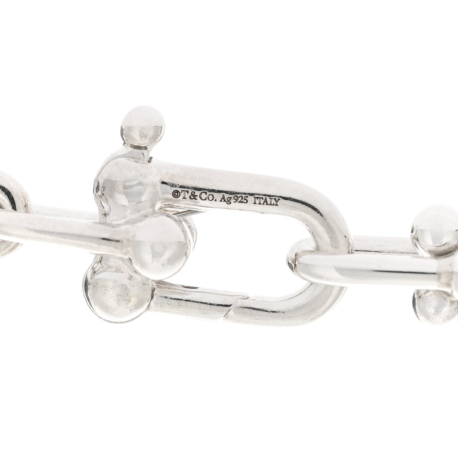 Tiffany Sterling Silver Medium HardWear Link Necklace 3 of 3