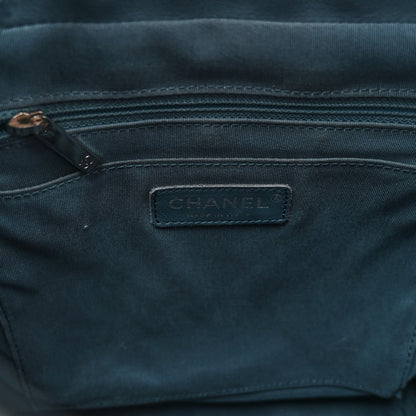 Chanel Calfskin Chevron Quilted Large Urban Spirit Backpack Light Blue 6 of 12