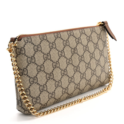 Gucci GG Supreme Monogram Wrist Wallet  Brown 3 of 13