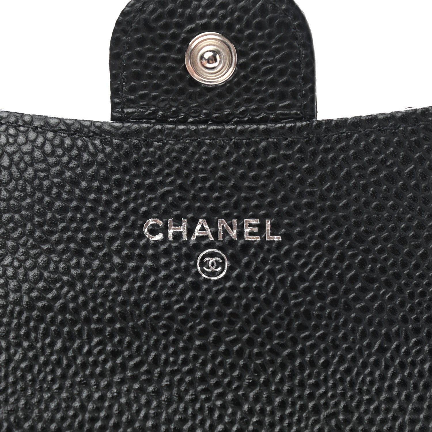 Chanel Caviar Quilted Flap Card Holder Wallet Black 6 of 8