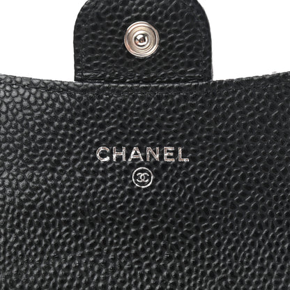 Chanel Caviar Quilted Flap Card Holder Wallet Black 6 of 8