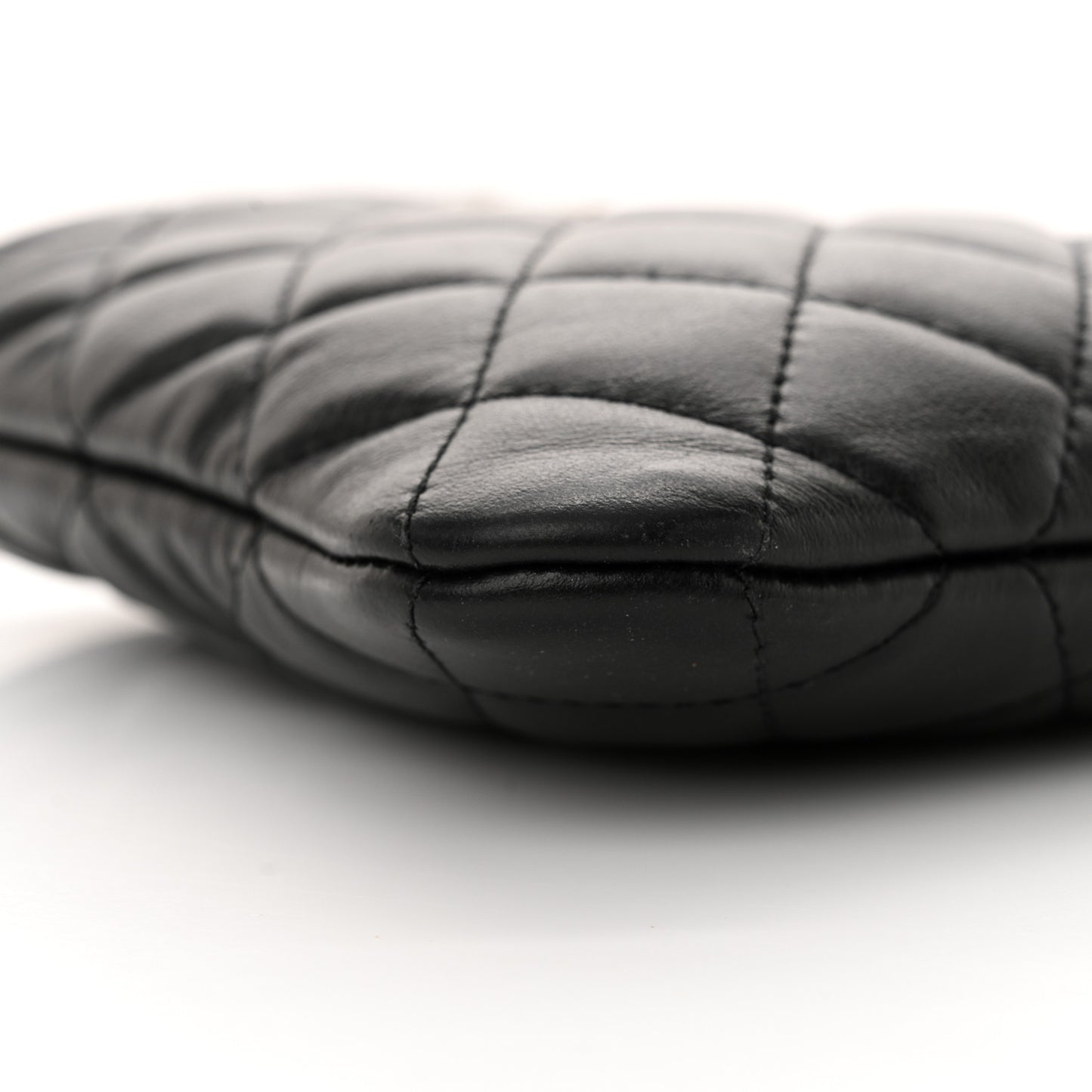 Lambskin Quilted Crossbody Bag Black