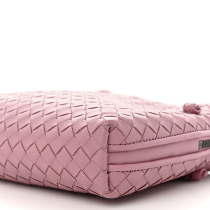 Bottega Veneta Nappa Intrecciato Nodini Crossbody Messenger Rose Pink 11 of 12