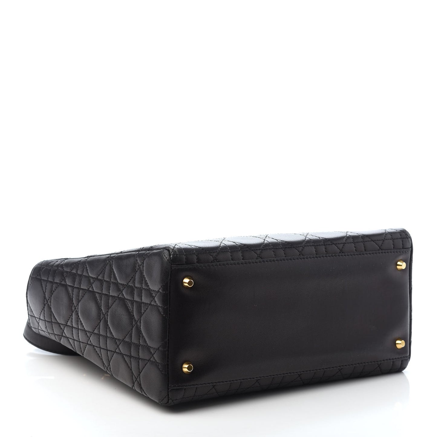 Lambskin Cannage Medium Lady Dior Black