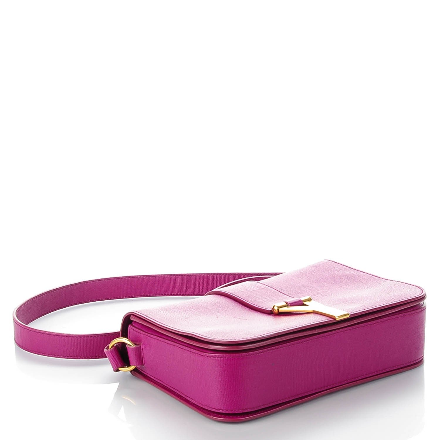 Saint Laurent Calfskin Classic Y Satchel Violet 4 of 7