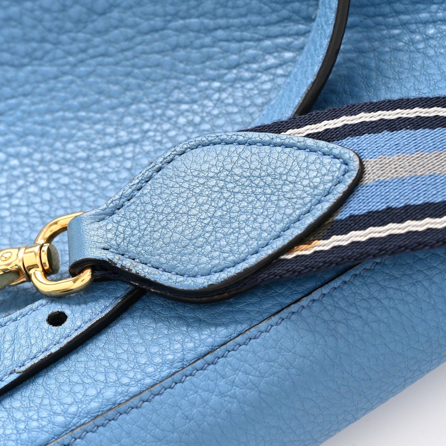 Prada Vitello Phenix Zip Crossbody Bag Mare 1832701 – FASHIONPHILE