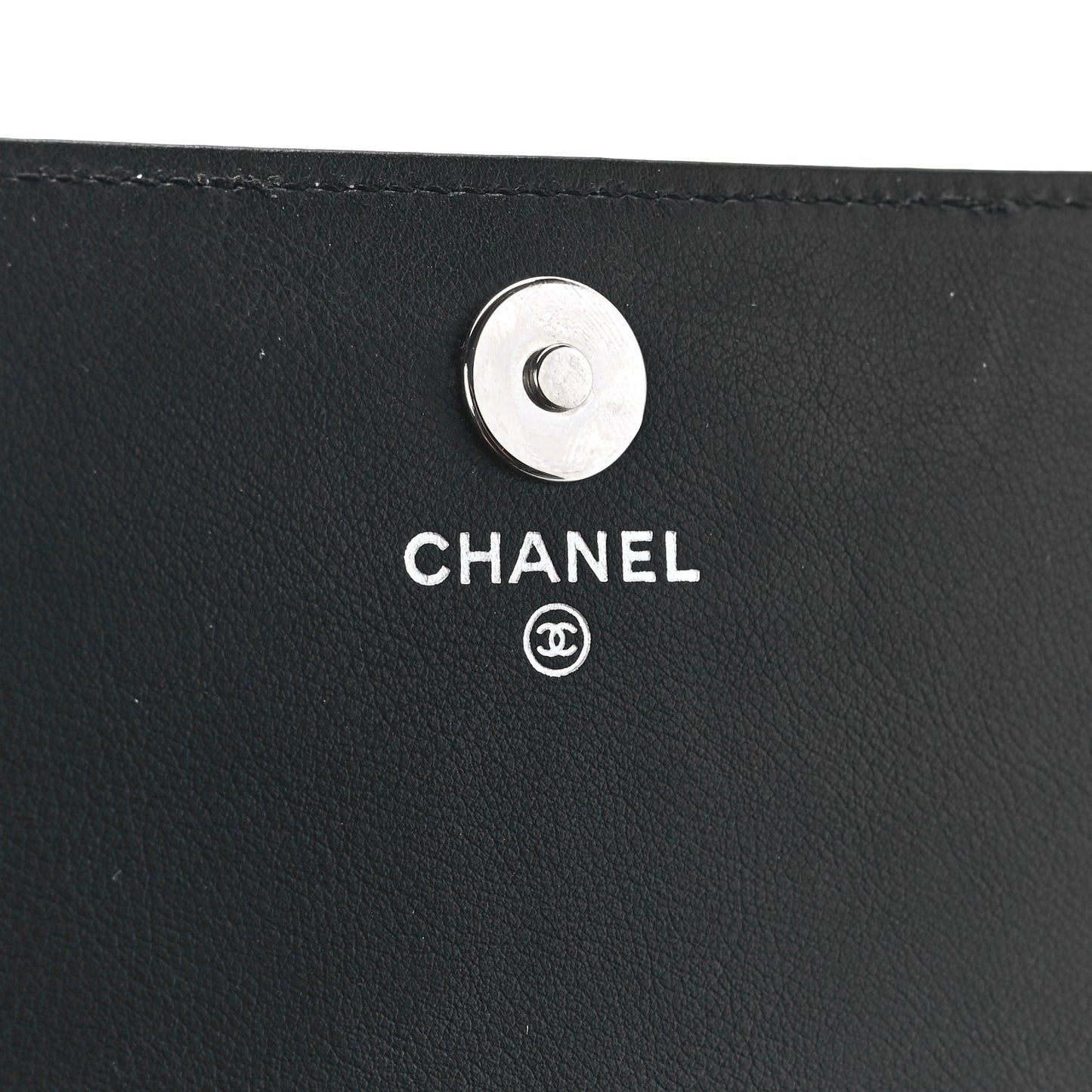 Patent Strass Wallet On Chain WOC Black