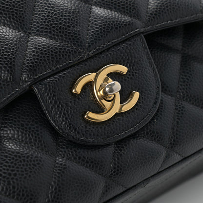 Chanel Caviar Quilted Jumbo Double Flap Black 14 of 14