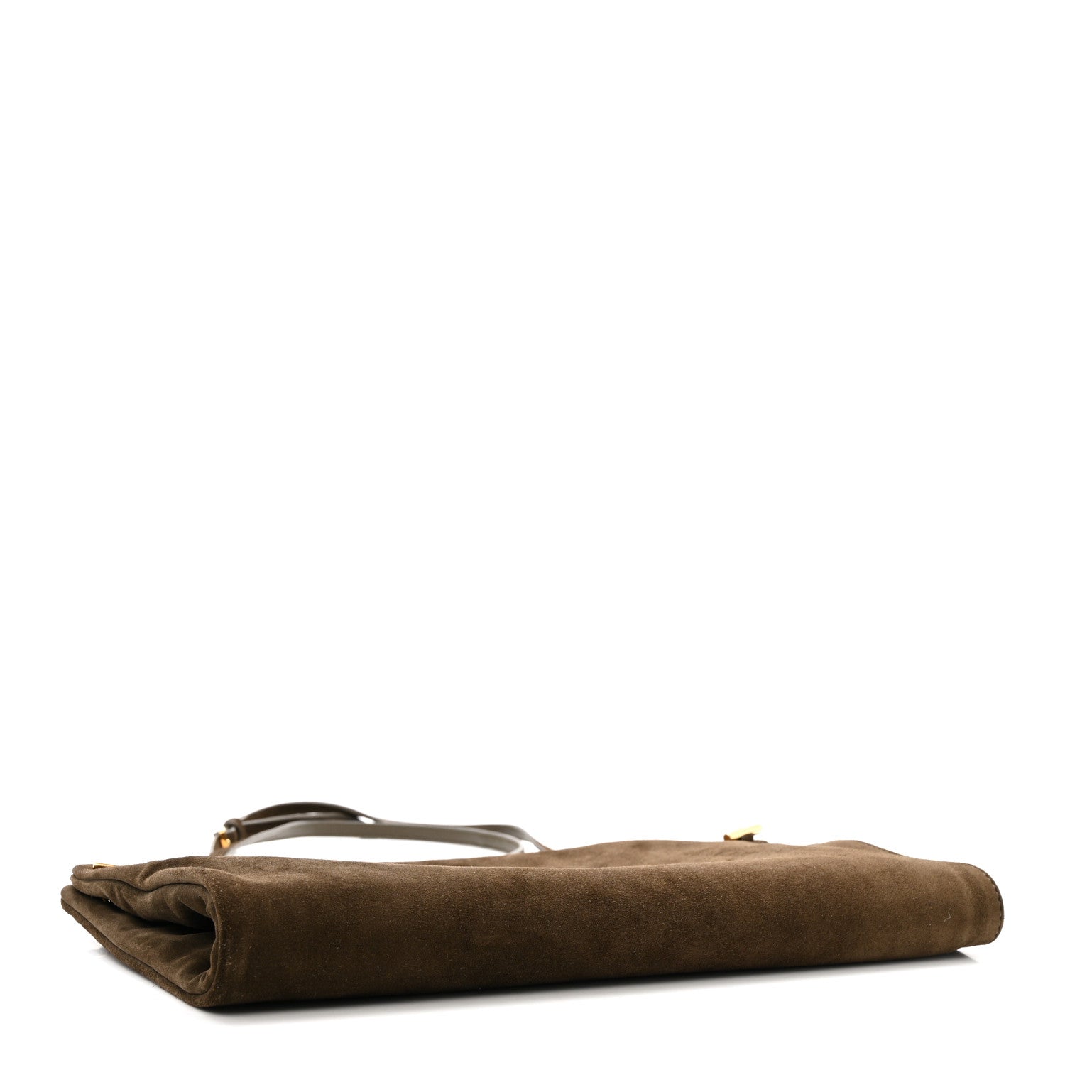 The Row Suede Calfskin Party Time 7 Bag Dark Olive 4 of 11