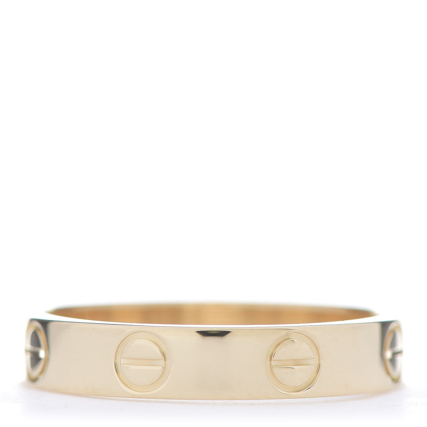 18K Yellow Gold 3.5mm LOVE Wedding Band Ring 53 6.5