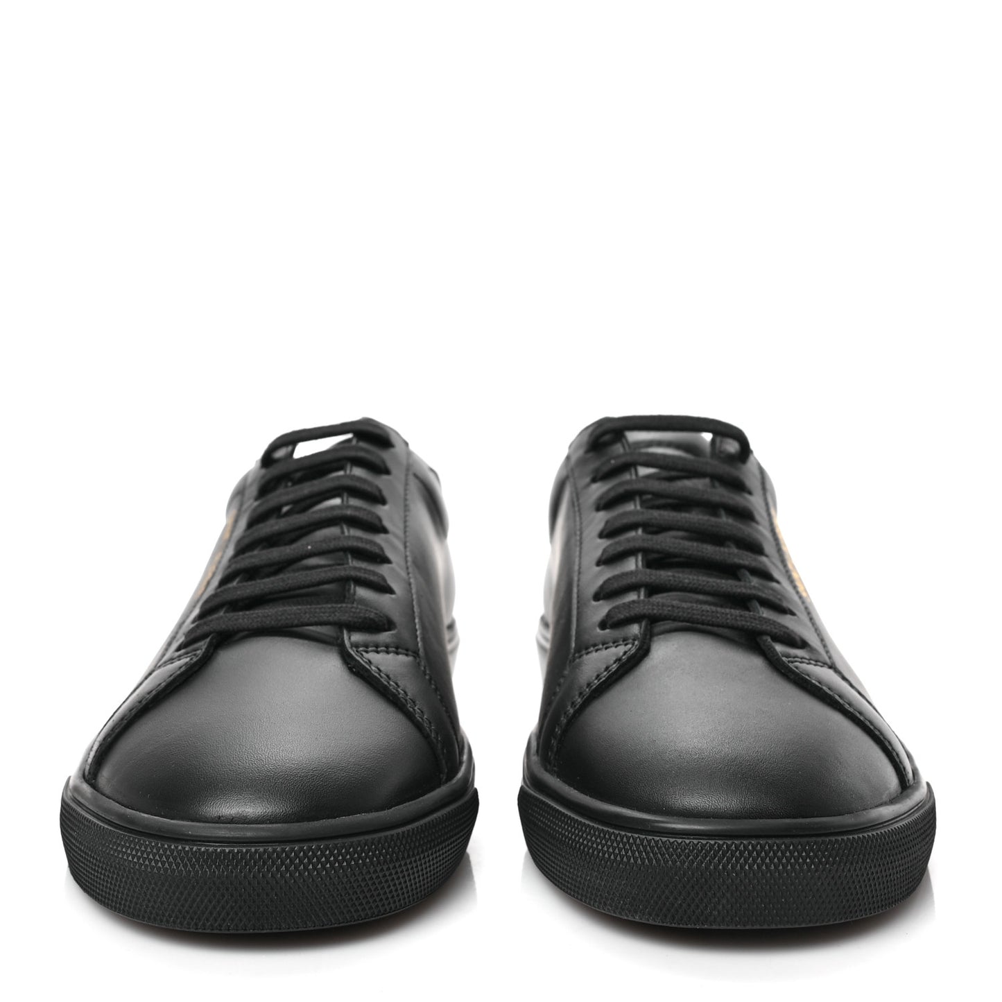 Calfskin Andy Low Top Sneakers 41 Black