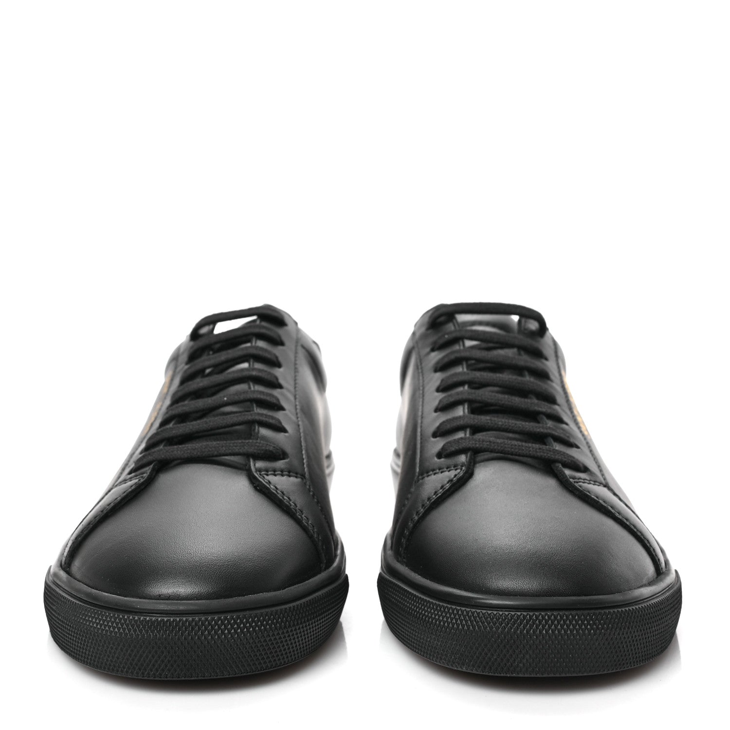 Saint Laurent Calfskin Andy Low Top Sneakers 41 Black 2 of 8