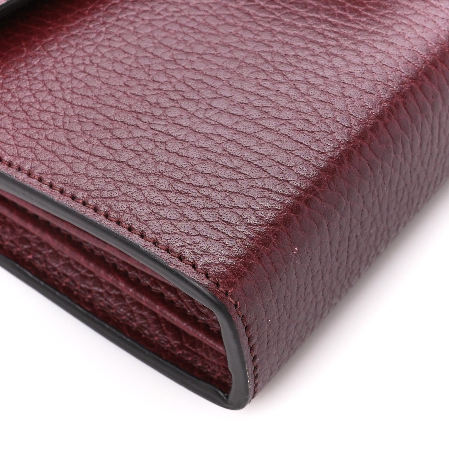Gucci Dollar Calfskin Crystal Mini Dionysus Chain Wallet Vintage Bordeaux 10 of 11