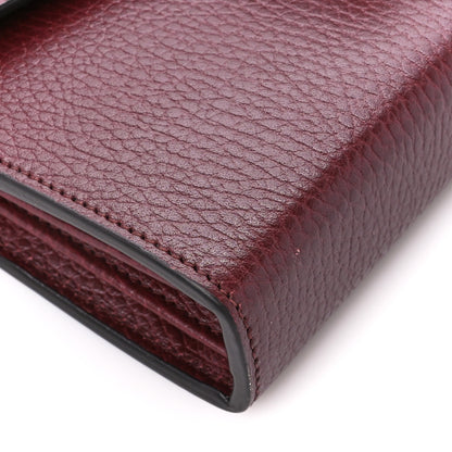 Gucci Dollar Calfskin Crystal Mini Dionysus Chain Wallet Vintage Bordeaux 10 of 11