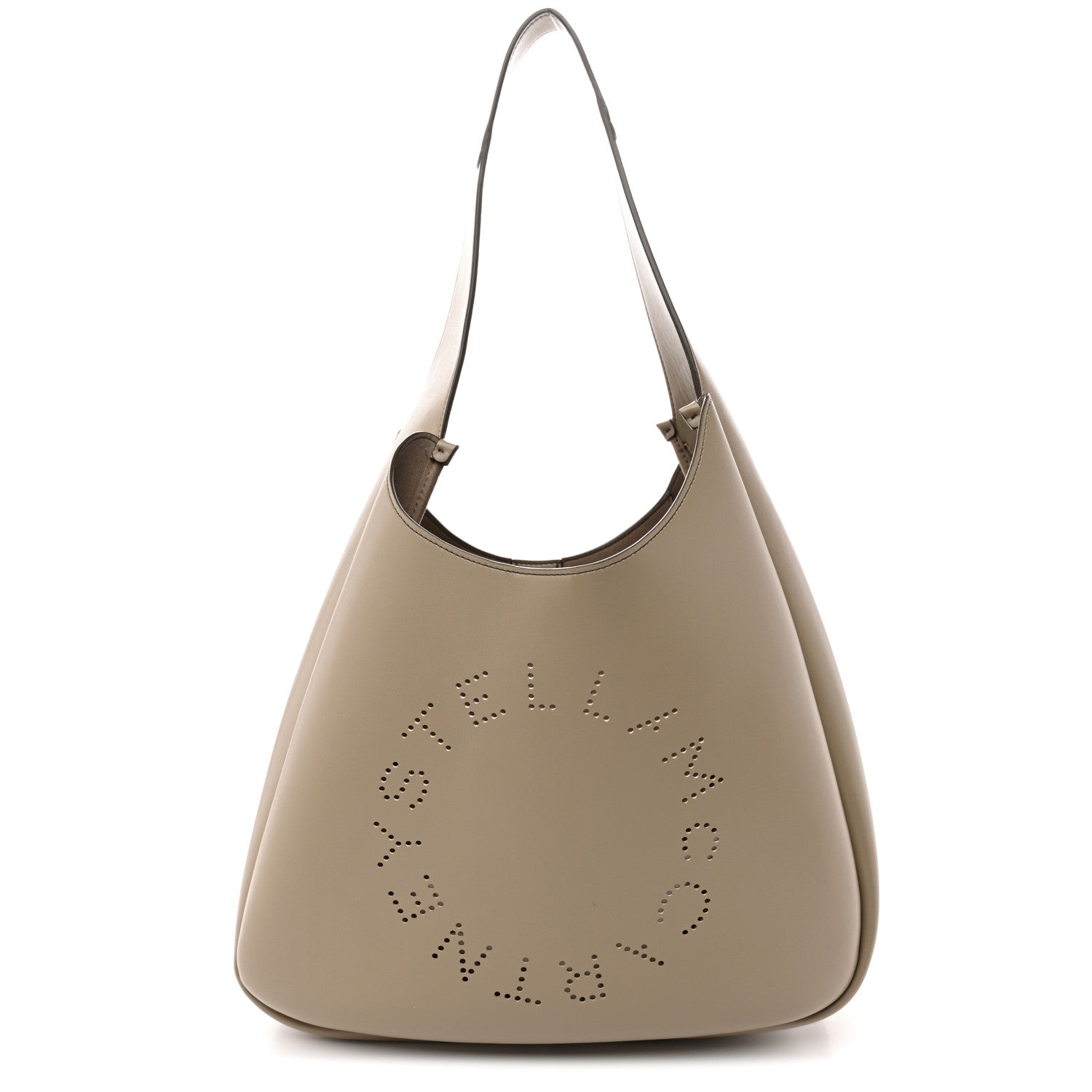 Stella McCartney Eco Alter Nappa Perforated Slouchy Hobo Tote Bamboo 1 of 9