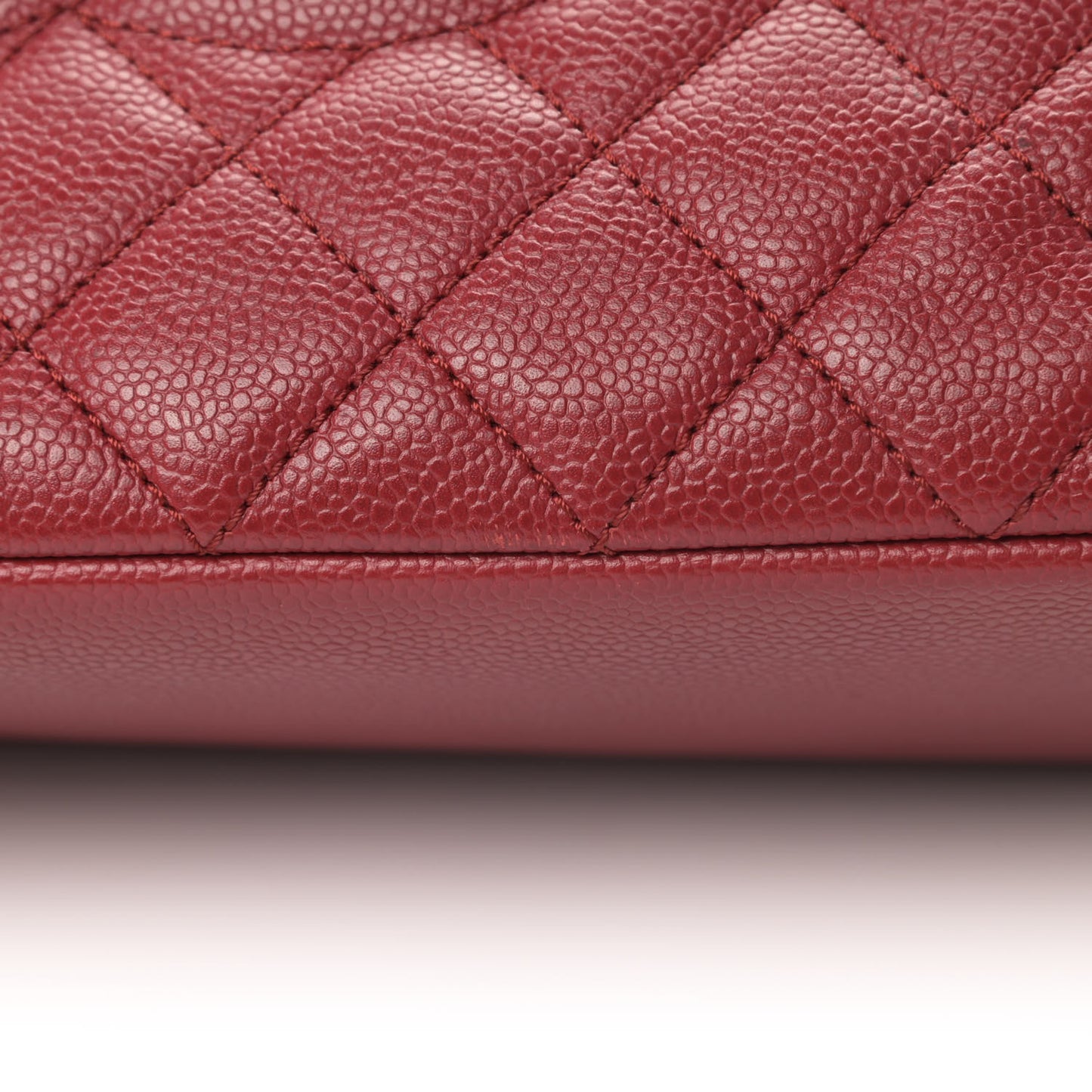 Caviar Quilted Grand Shopping Tote GST Red