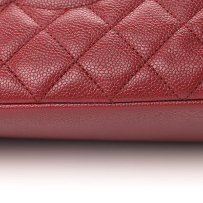 Chanel Caviar Quilted Grand Shopping Tote GST Red 6 of 7