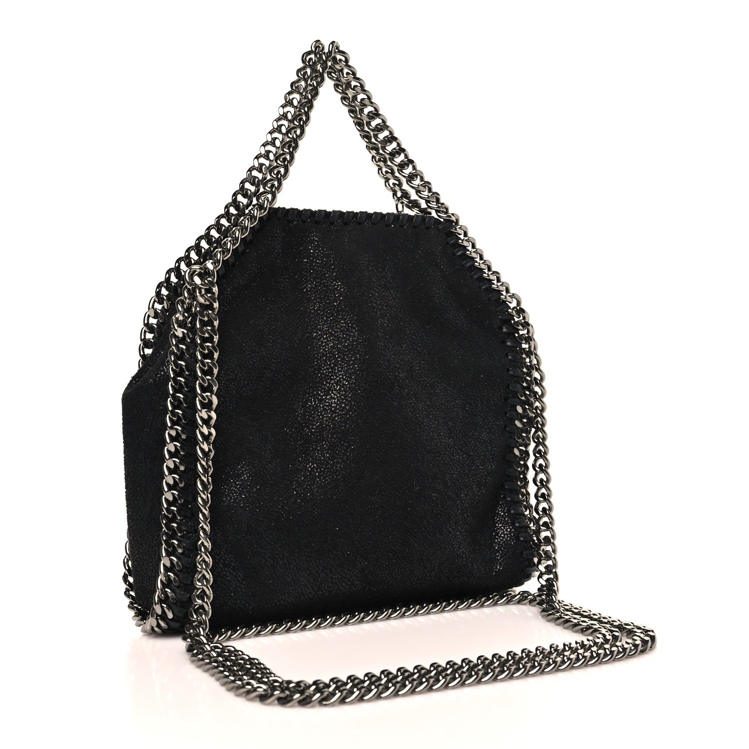 Stella McCartney Shaggy Deer Tiny Falabella Tote Black 3 of 10