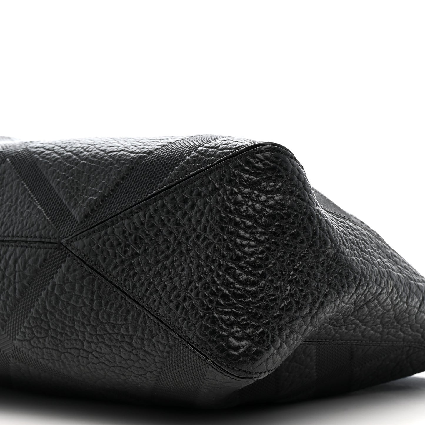 Heritage Grain Check Embossed Medium Dewsbury Tote Black