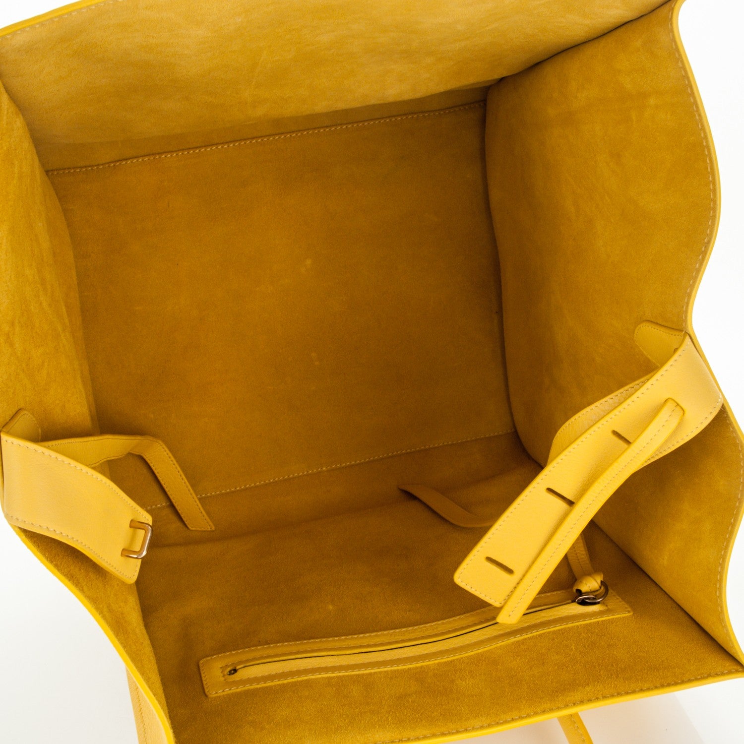 Celine Supple Calfskin Medium Phantom Luggage Sun Yellow 5 of 7