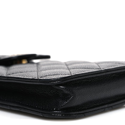 Chanel Caviar Quilted Classic Phone Holder Black 10 of 11