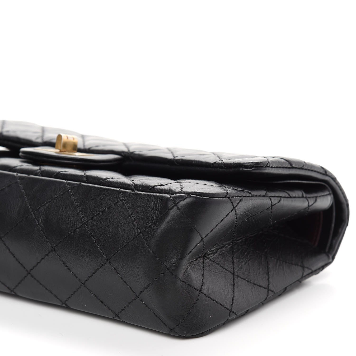 Chanel Aged Calfskin Quilted 2.55 Reissue 225 Flap Black 9 of 9