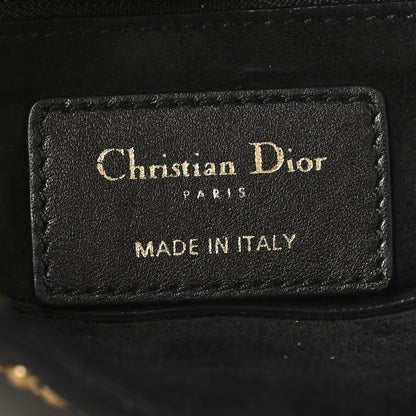 Christian Dior Lambskin Studded Mini Supple Lady Dior Black 6 of 10