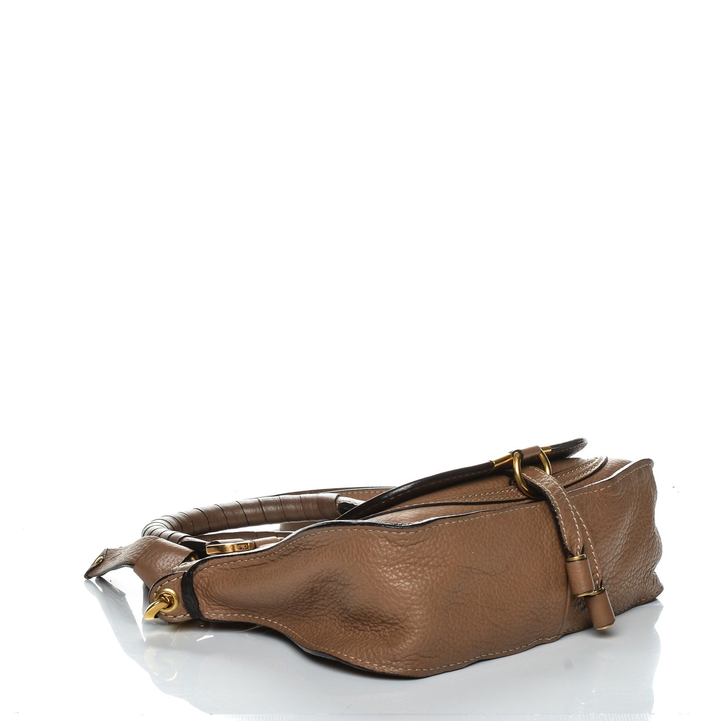 Calfskin Mini Marcie Satchel Nut