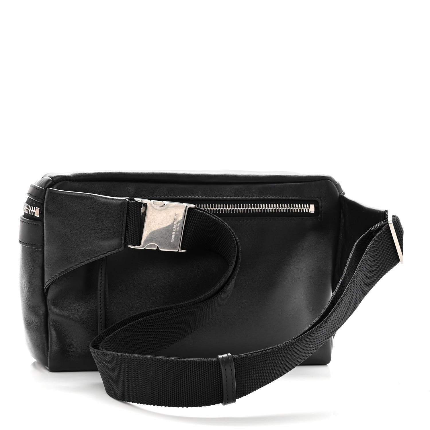 Saint Laurent Calfskin City Belt Bag Black 3 of 9
