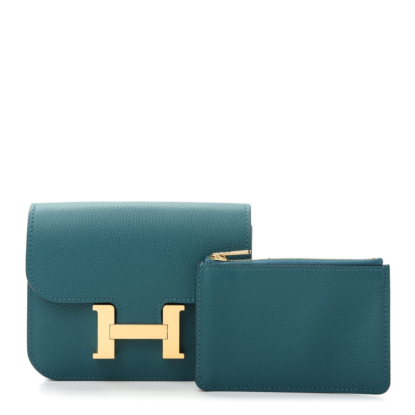 Evercolor Constance Slim Wallet Vert Bosphore
