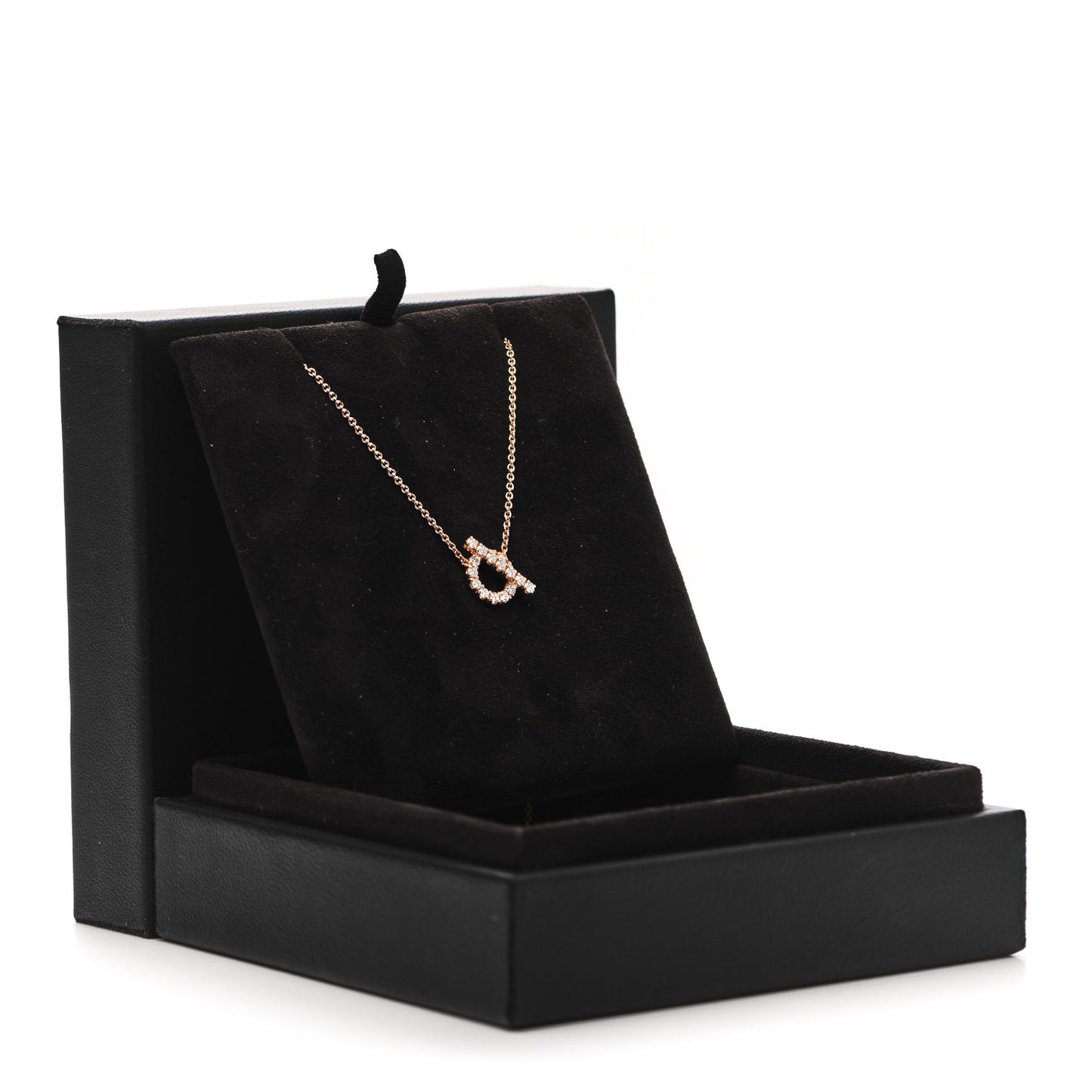 18K Rose Gold Diamond Finesse Pendant Necklace