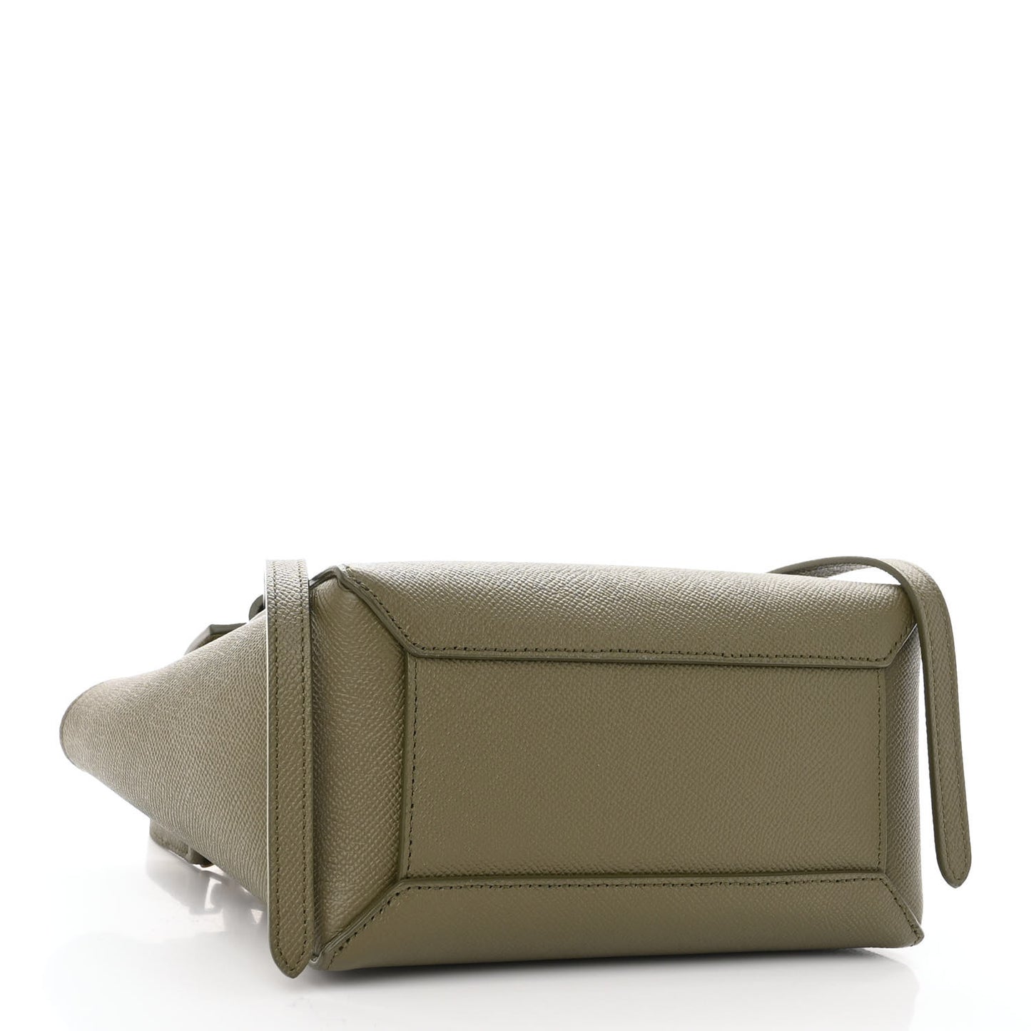 Grained Calfskin Nano Belt Bag Army Green