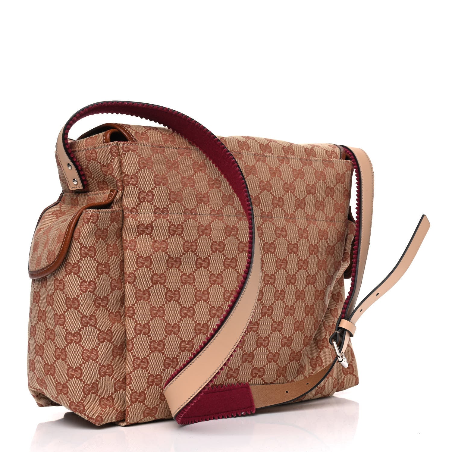 Gucci GG Monogram Diaper Bag Beige Ruggine Natural Antique Rose 2 of 6