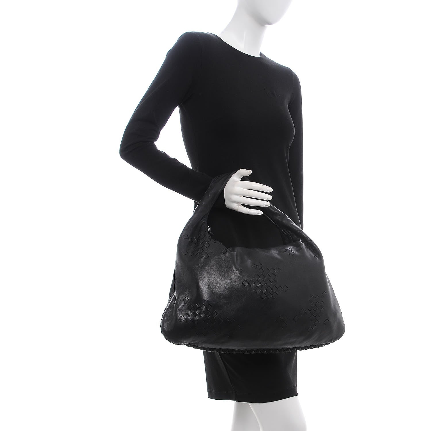 Bottega Veneta Nappa Intrecciato Large Veneta Hobo Black 2 of 7