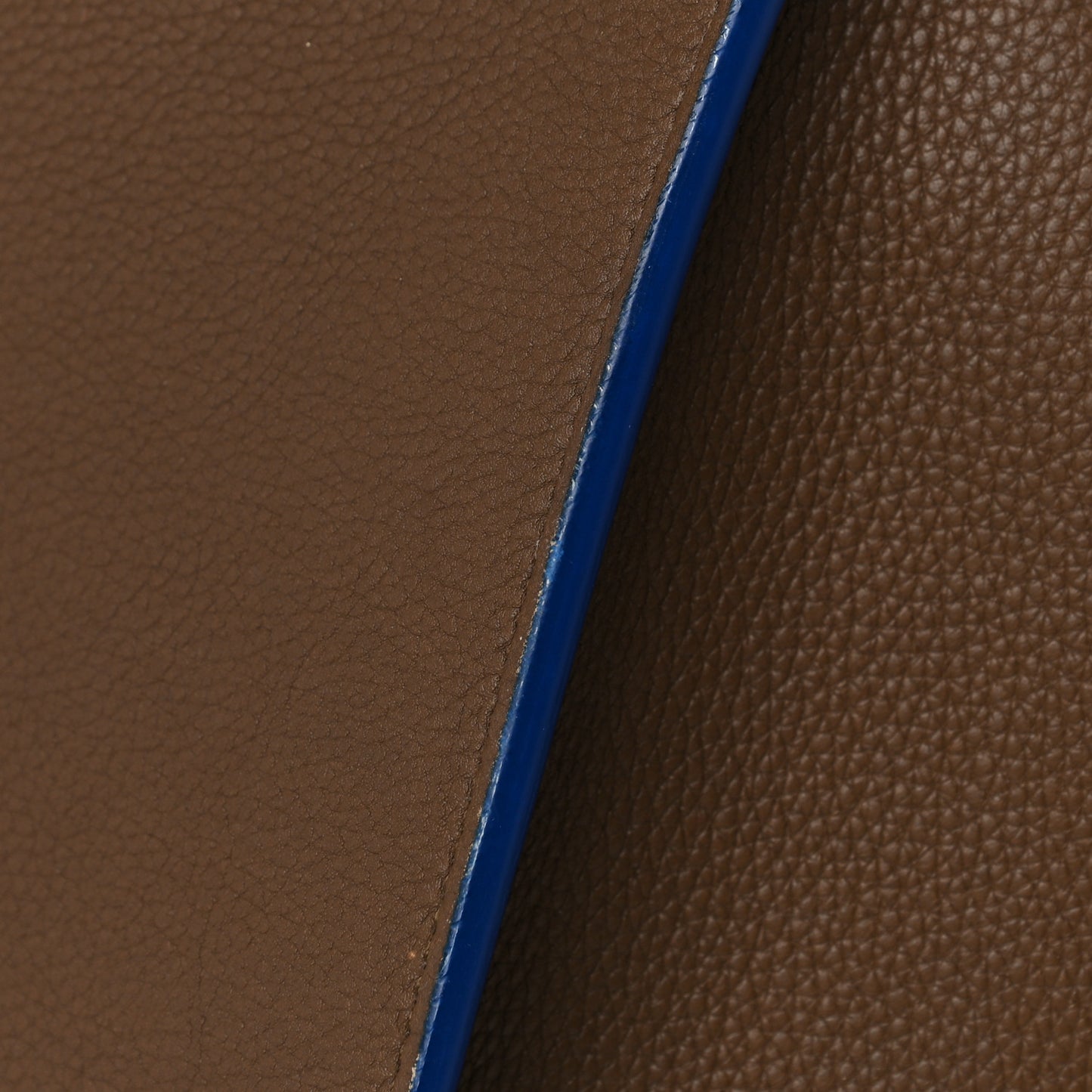 Baby Grained Medium Phantom Luggage Taupe Blue Trim