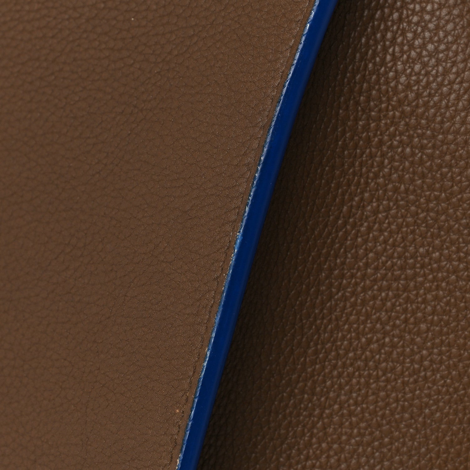 Celine Baby Grained Medium Phantom Luggage Taupe Blue Trim 16 of 19