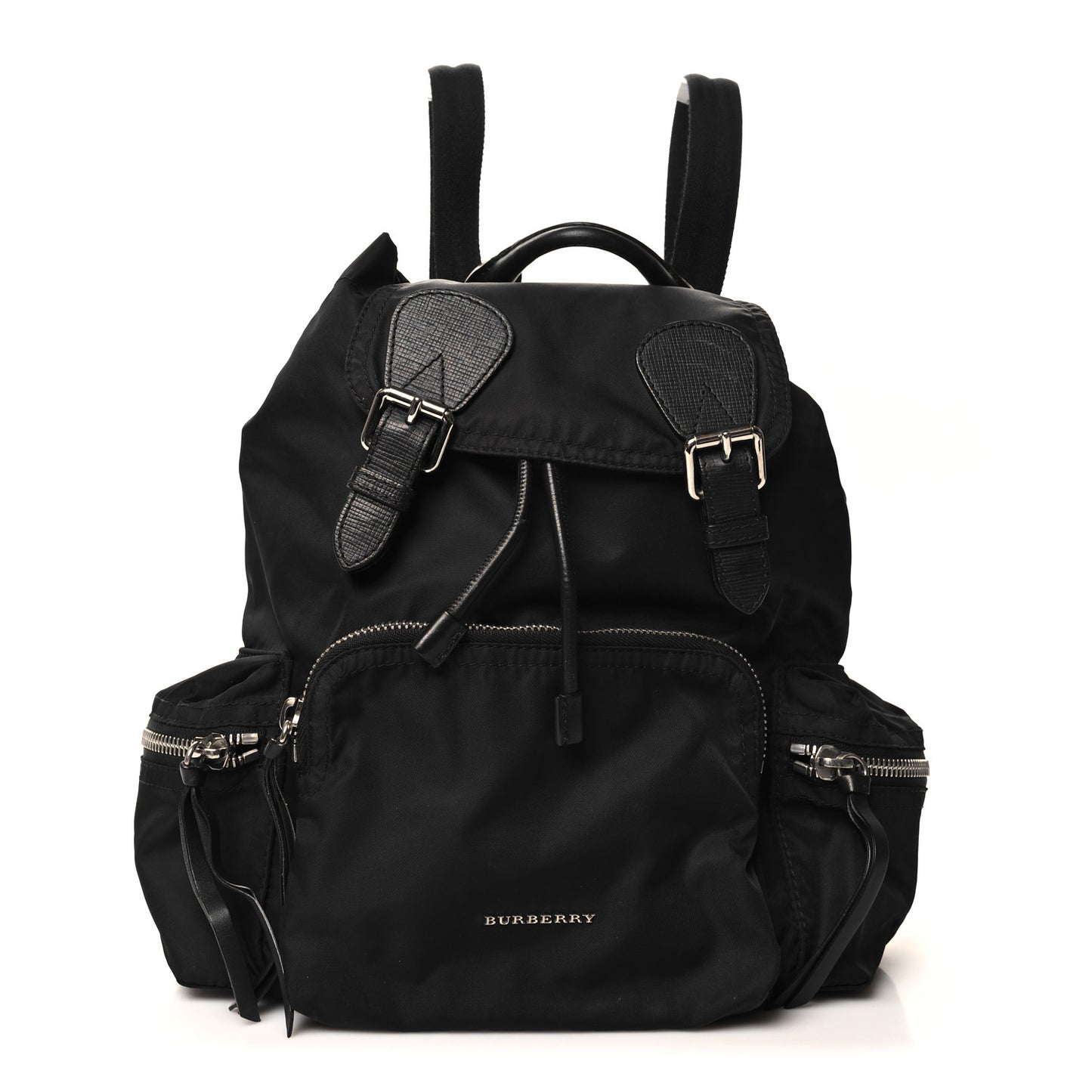 Nylon Medium Rucksack Backpack Black
