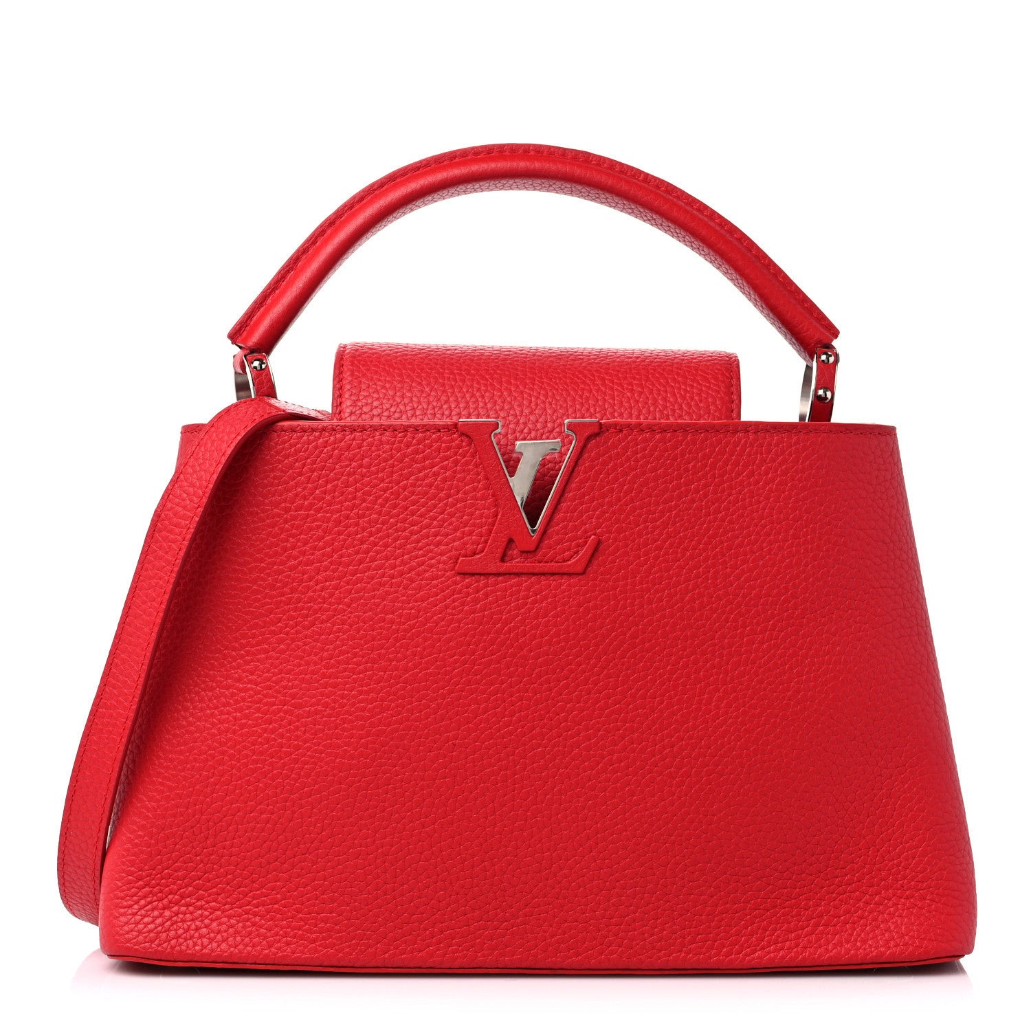 Louis Vuitton Taurillon Capucines PM Rubis 1 of 9