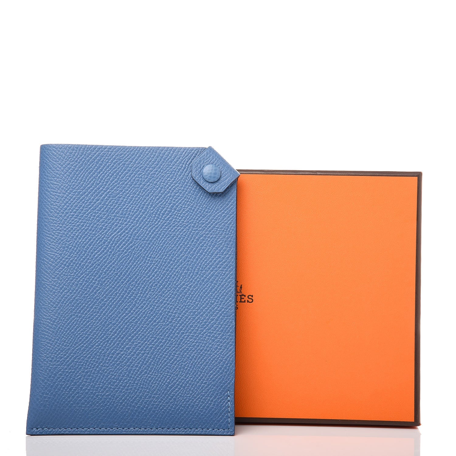 Hermes Epsom Tarmac PM Passport Holder Bleu Paradis 8 of 8