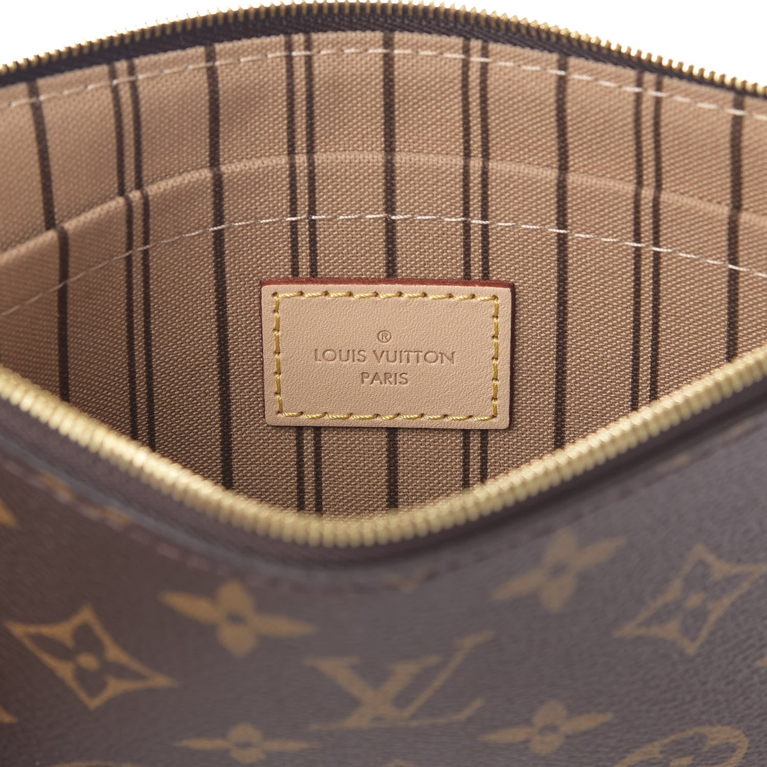 Louis Vuitton Monogram Neverfull MM GM Pochette 6 of 8