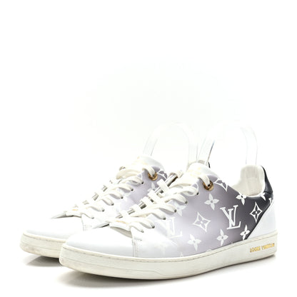 Louis Vuitton Calfskin Monogram Frontrow Sneakers 41 White Black 3 of 7