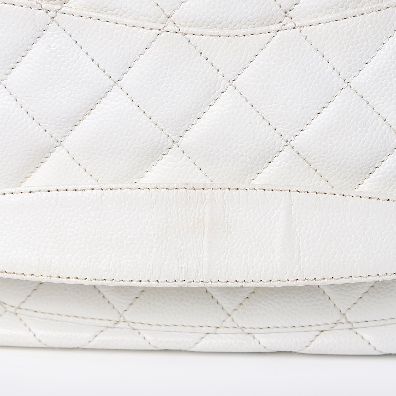 Chanel Caviar Quilted Hobo White 17 of 17