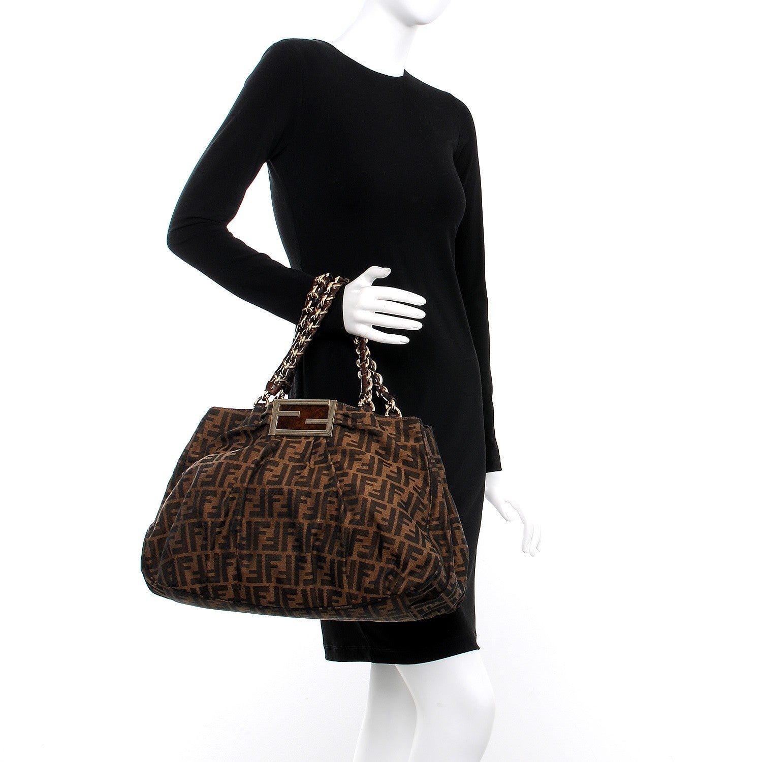 Fendi Zucca Mia Tote Tobacco 2 of 7