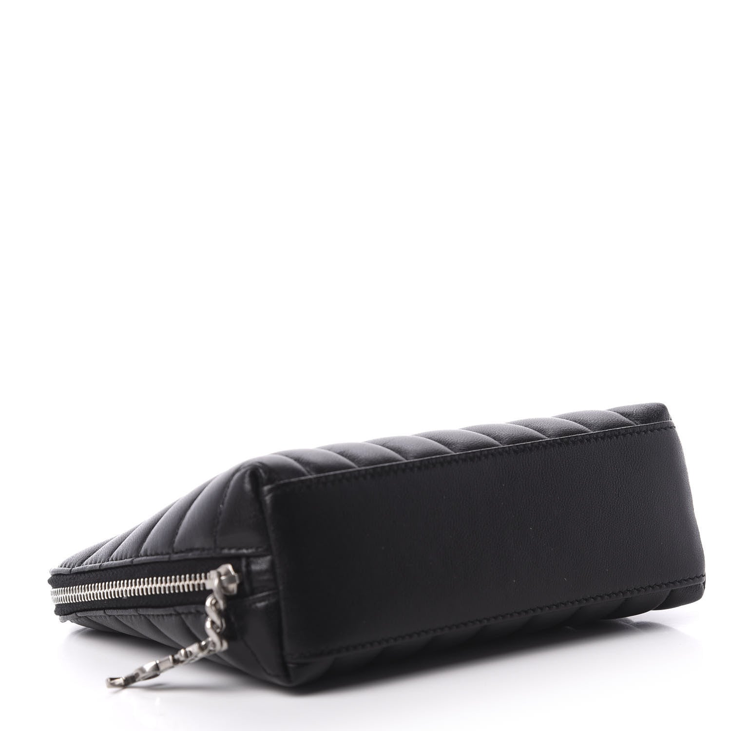 Saint Laurent Lambskin Matelasse Cosmetic Case Black 4 of 7